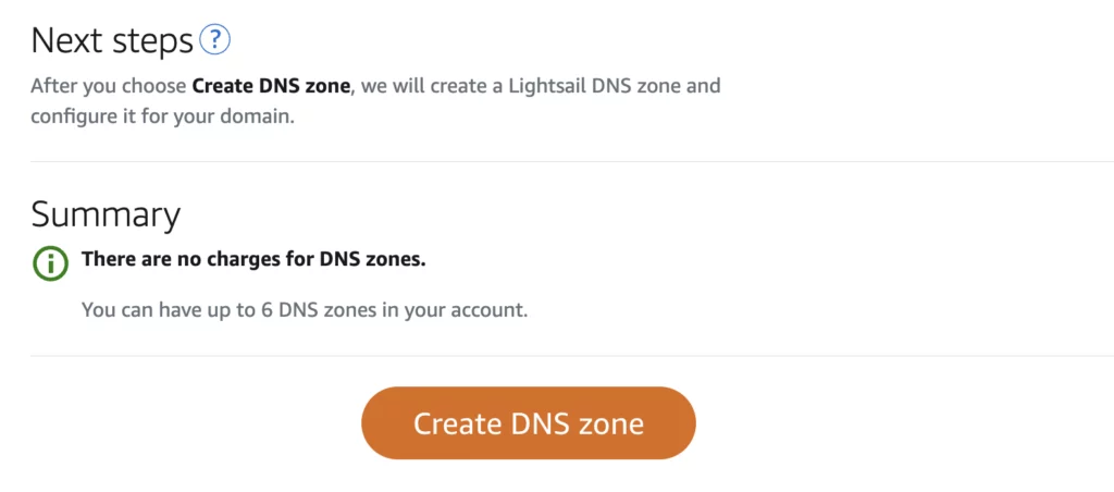 create dns zone